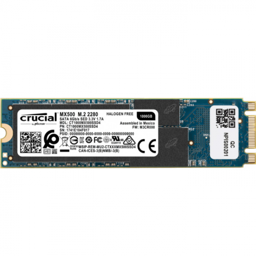 Твердотельный накопитель Crucial MX500 SSD M.2 2280 1TB SATA-III TLC (CT1000MX500SSD4)