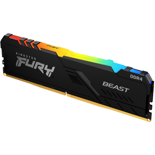 Модуль памяти Kingston KF436C18BBA/ 16 FURY Beast Black RGB 16GB (1x16GB), DDR4-3600, CL18 DIMM, 2Gx8 (KF436C18BBA/16)