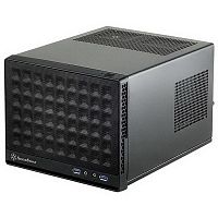 Корпус Silverstone SST-SG13B Sugo Mini-ITX Compact Computer Cube Case, Mesh Front Panel, black, RTL {4} (G410SG13B000020)
