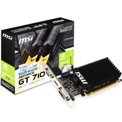 Видеокарта VGA MSI GeForce GT 710 2GB DDR3 PCI-E16 (GT 710 2GD3H LP) фото 2