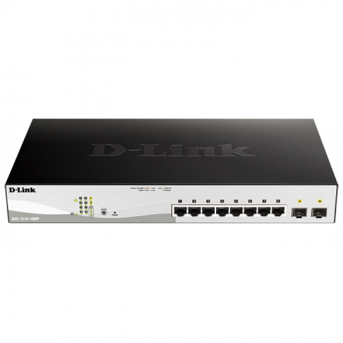 Коммутатор D-Link Web Smart DGS-1210-10MP/ F1A 8x RJ45 (DGS-1210-10MP/ F1A) (DGS-1210-10MP/F1A)