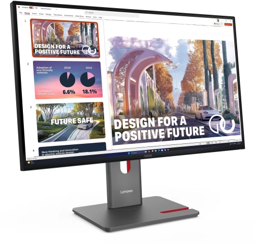 Монитор Lenovo 27 Монитор Lenovo 27 ThinkVision P27QD-40 черный IPS LED 4ms 16:9 HDMI матовая HAS Piv 1500:1 350cd 178гр/ 178гр 2560x1440 120Hz DP QHD USB 6.8кг (64B3GAT2UK) фото 3