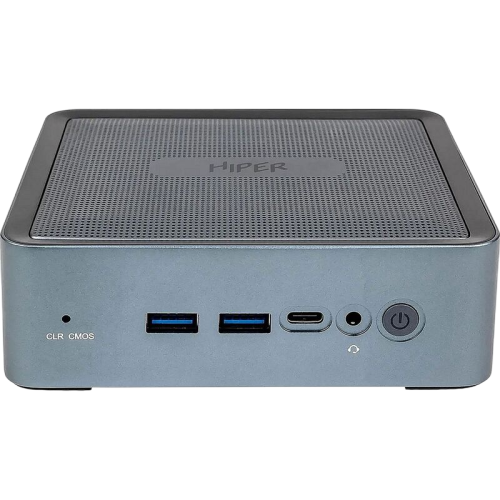 Мини ПК/ HIPER EXPERTBOX D20 Intel Core i5 1240P(1.7Ghz)/16384Mb/512PCISSDGb/noDVD/Int:Intel Iris Xe Graphics/BT/WiFi/war 1y/0.45kg/Тёмно-серый/Win11Pro + WiFi 6, BT 5.2,металл, VESA 75х75, 100х100 (ED20-I5124R8N1WPG)