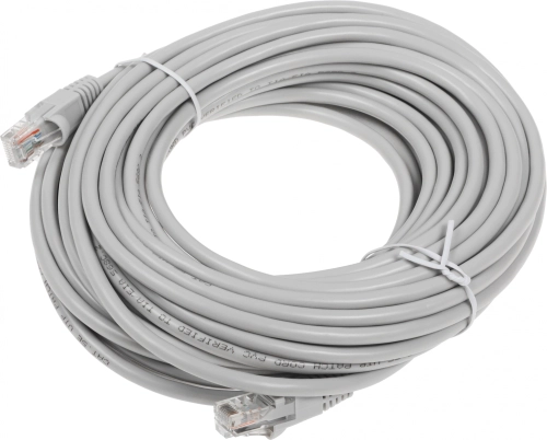 Патч-корд Buro UTP-5E-15M-G UTP 4 пары cat.5E CCA molded 15м серый RJ-45 (m)-RJ-45 (m) фото 3