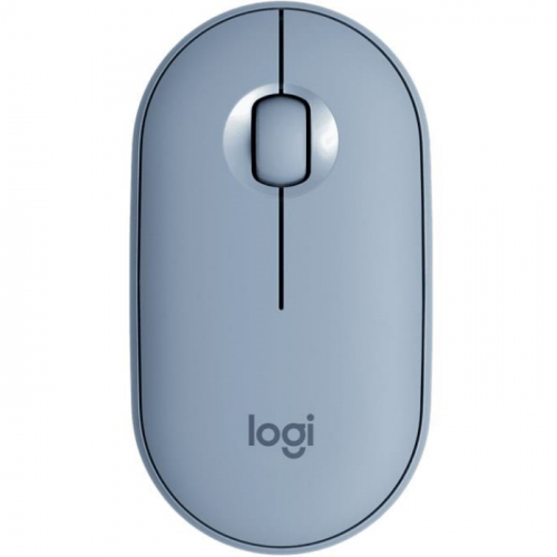 Мышь беспроводная Logitech Pebble M350 голубая (910-005719) фото 2