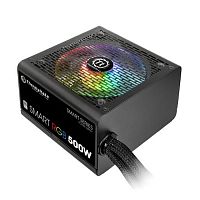 Блок питания Thermaltake Smart RGB, 500W, ATX, 80 Plus, APFC, (24+4+4pin), 120mm fan, color LED 5xSATA RTL (PS-SPR- 0500NHSAWE-1)