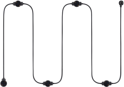 Сетевой удлинитель Buro BU-PDS5.5/B 5м (5 розеток) черный (пакет ПЭ)