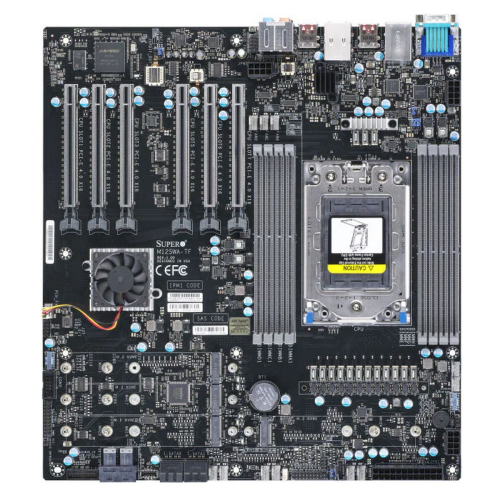 Supermicro MBD-M12SWA-TF-B 1xsWRX8/ SP3, AMD WRX80, 8xDDR4, 6PCI-Ex16, 4-PCI-E, 4SATA3 RAID 0/ 1/ 5/ 10, 7.1-ch, GLAN, 10GLAN, IPMI, 2xUSB 2.0, VGA, E-ATX