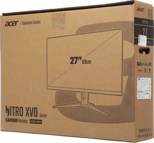 Монитор Acer XV270UX1bmiiprx 27, 16:9, IPS, QHD, 0,5/ 1ms, 250cd, 200Hz, HDMI, DP, SPK, HAS (UM.HX0CD.103) фото 9