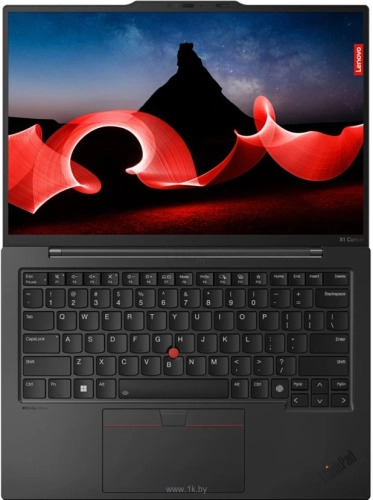 Ноутбук Lenovo ThinkPad X1 Carbon G12 (21KC0046US) Ноутбук Lenovo ThinkPad X1 Carbon G12 Core Ultra 7 155U 32Gb SSD512Gb 14 IPS WUXGA (1920x1200) Win11Pro black WiFi BT (21KC0046US) фото 2