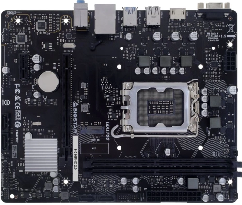 Материнская плата Biostar H610MHC 2.0 Soc-1700 Intel H610 2xDDR4 mATX AC`97 8ch(7.1) GbLAN RAID+VGA+HDMI