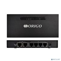 ORIGO OS1206P/ A1A Неуправляемый PoE-коммутатор 4x100Base-TX PoE+, 2x100Base-TX, PoE-бюджет 60 Вт, корпус металл (OS1206P/A1A)