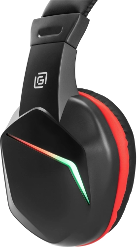 Наушники с микрофоном Оклик HS-L335G черный 2.2м мониторные USB оголовье (1972582) фото 12