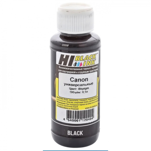 Чернила Hi-Black универсальные черные 0,1 л. (для Canon) (150701094U)