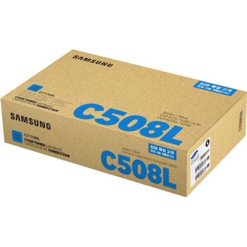 Картридж Samsung CLT-C508L голубой повышенной емкости 4000 стр. (SU058A) фото 2