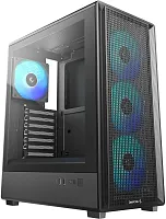 Корпус Deepcool CC550 4F черный без БП ATX 4x120mm 5x140mm 1xUSB2.0 1xUSB3.0 audio bott PSU (R-CC550BKANA4-G)