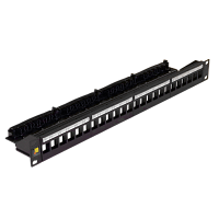 Патч-панель наборная Lanmaster LAN-PPN24OK-UTP 19" 1U 24xRJ45 UTP
