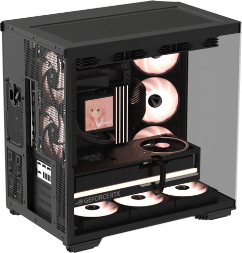 Корпус Formula Crystal Z7 черный без БП ATX 11x120mm 4x140mm 1xUSB3.0 1xUSB3.1 audio bott PSU (CRYSTAL Z7 B) фото 5