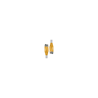 Патч-корд прямой 1.0m UTP кат.5e, серый, желтые коннекторы, 24 AWG, литой, ethernet high speed 1 Гбит/ с, RJ45, T568B (4PH-R90026)
