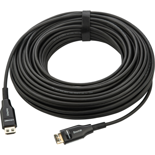 Малодымный гибкий оптоволоконный кабель HDMI (Вилка - Вилка), поддержка 4К 60 Гц (4:4:4), 15 м [97-04160050]/ Малодымный гибкий оптоволоконный кабель HDMI (Вилка - Вилка), поддержка 4К 60 Гц (4:4:4), (CLS-AOCH/60F-50)