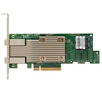 HBA-адаптер Broadcom 9400-8i8e SGL (05-50031-02 / 05-50031-18005 / 03-50031-18005) PCIe 3.1 x8 LP, Tri-Mode SAS/ SATA/ NVMe 12G HBA, 16port(2*int SFF8643+2*ext SFF8644), 3516 IOC (05-50031-18005 / 03-50031-18005)