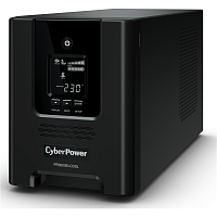 ИБП CyberPower PR3000ELCDSL, Line-Interactive, 3000VA/2700W, 8 IEC-320 С13, 1 IEC C19 розеток, USB&Serial, SNMPslot, LCD дисплей, Black, 0.6х0.3х0.4м., 29.6кг./ UPS Line-Interactive CyberPower PR3000ELCDSL 3000VA/2700W USB/RS-232/EPO/SNMPslot (8 IEC С13,