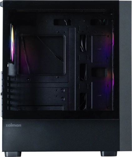 корпус ZALMAN S6, ATX, BLACK, WINDOW, 2xCombo (3.5 or 2.5), 1x2.5, 1xUSB Type C, 1xUSB3.0, 1xUSB2.0, FRONT 3x140mm FRGB, REAR 1x120mm FRGB (S6 BLACK) фото 4