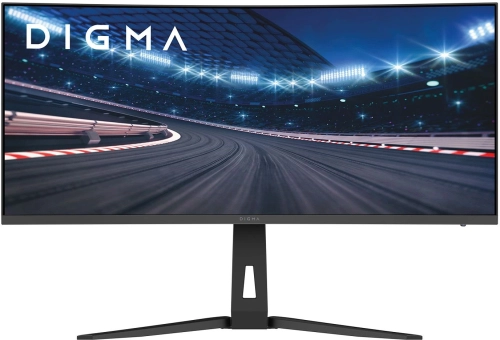 Монитор Digma 34 Overdrive 34A712Q черный VA LED 1ms 21:9 HDMI M/M матовая HAS Piv 450cd 178гр/178гр 3440x1440 200Hz DP UW 5.7кг
