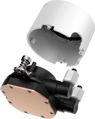 Система водяного охлаждения PcCooler DA360 WH ARGB Soc-AM5/ AM4/ 1200/ 1700/ 1851 белый 4-pin Al 300W Ret (DA360-WHAWXX-GL) фото 3