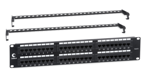 Патч-панель Cabeus PL-48-Cat.6-Dual IDC Патч-панель 19