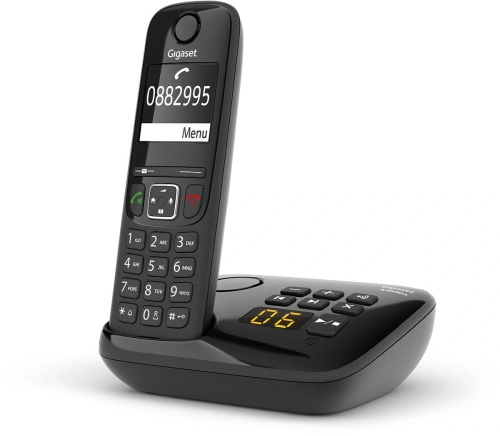 Р/ Телефон Dect Gigaset AS690A черный автооветчик АОН (S30852-H2836-M201) фото 3