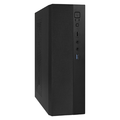 Exegate EX291270RUS Корпус Desktop ExeGate MI-301U-300 (mATX/ mini-ITX, 1U-F300S 4см, 1*USB+1*USB3.0, аудио, черный)