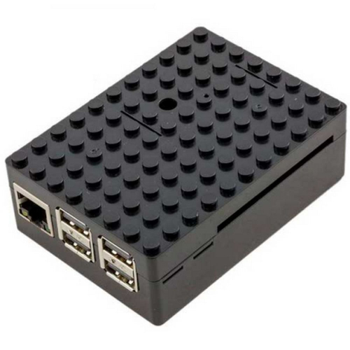 Корпус ACD RA182 Корпус ACD Black ABS Plastic Building Block case for Raspberry Pi 3 B/ B+ (CBPIBLOX-BLK) (494293) фото 3