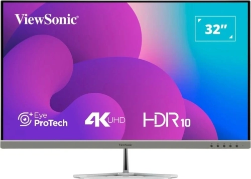 Монитор ViewSonic 31.5 Монитор ViewSonic 31.5 VX3276-4K-MHD-2 серебристый VA LED 16:9 HDMI M/M матовая 350cd 178гр/178гр 3840x2160 60Hz DP 4K 6.9кг фото 2