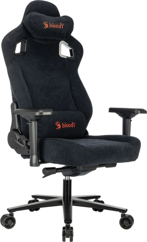 Кресло игровое A4Tech Bloody GC-660 черный Formula 999 искусственная замша крестов. металл (BLOODY GC-660 BLACK)