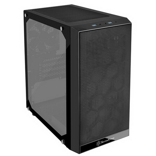 Корпус Silverstone SST-PS15B-PRO Precision Mini Tower Micro ATX Computer Case, tempered glass, 2x 120mm ARGB, 1x ARGB Controller, black (G410PS15BPRO020) фото 3