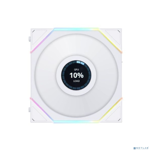 Lian Li G99.12TLLCD1W.R0 Вентилятор UNI FAN TL LCD 120 White / 12TLLCD1W/ 120х125х28мм (1.6” LCD дисплей, PWM, ARGB, 200-1900 об/ мин, 27dBa)