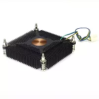 Кулер CPU/ Gamemax E89X (50W, 4-pin PWM, 18mm, Al/Cu, 1x80mm, 55CFM, 30dBA, 2900RPM, S: 1200/115X, black)