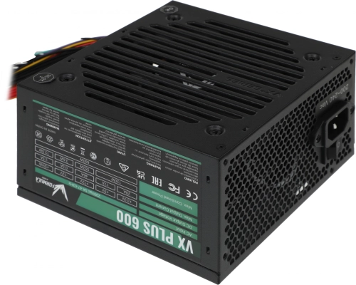 Блок питания Aerocool 600W VX-600 PLUS (24+4+4pin) 120mm fan 3xSATA RTL фото 12