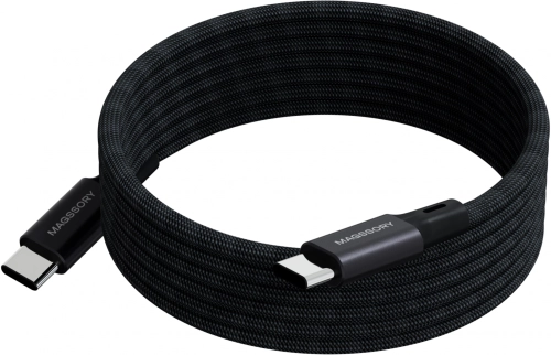 Кабель Magssory CBL001 USB Type-C (m)-USB Type-C (m) 1.2м черный коробка (упак.:1шт)