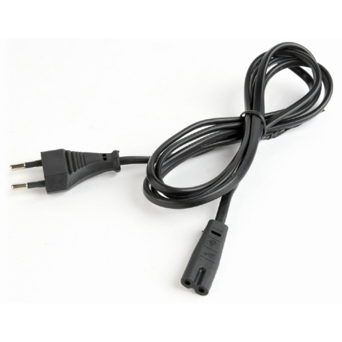Cablexpert Кабель питания для ноутбуков, аудио/ видео техники 1,8м, VDE, 2-pin, черный, пакет