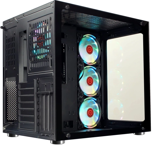 Корпус Ginzzu V530 RGB подсветка, контроллер CRC10, 4* 12R6 FAN 12CM RGB закаленное стекло 1*USB 3.0,1*USB 2.0, AU ATX фото 5