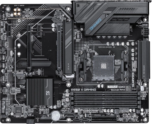 Материнская плата Gigabyte B550 X GAMING Soc-AM4 AMD B550 4xDDR4 ATX AC`97 8ch(7.1) 2.5Gg RAID+HDMI+DP