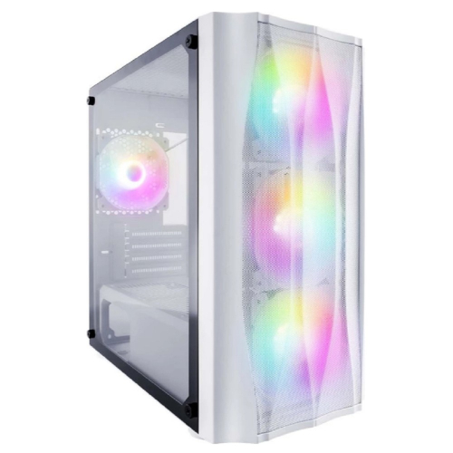 1STPLAYER Корпус FIREBASE X3-M White / mATX, TG / 4x120mm LED fans inc. / X3-M-WH-4F1-W фото 2