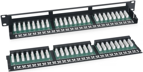 Патч-панель Cabeus PLHD-48-CAT.5E-DUAL 19 1U 48xRJ45 кат.5E UTP