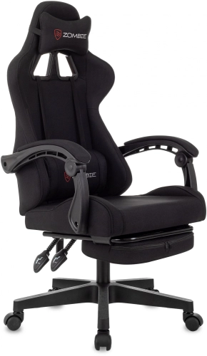Кресло игровое Zombie Shadow черный Neo Black с подголов. крестов. пластик подст.для ног пластик черный (ZOMBIE SHADOW B)