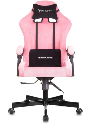 Кресло игровое Knight Terminator розовый Velvet 36 крестов. металл (KNIGHT TERMINATOR PK) фото 2