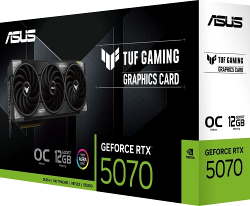 Видеокарта ASUS TUF-RTX5070-O12G-GAMING/ / RTX5070,HDMI*2,DP*3,12G,D7; 90YV0LZ0-M0NA00 фото 11