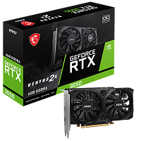 Видеокарта MSI PCI-E 4.0 RTX 3050 VENTUS 2X E 6G OC NVIDIA GeForce RTX 3050 6Gb 96bit GDDR6 1492/ 14000 HDMIx2 DPx1 HDCP Ret
