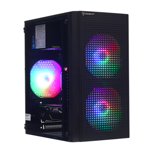 Игровой компьютер Raskat Strike 320 (Intel Core i3 10100F, RAM 8Gb, SSD 480Gb, GTX 1630 4Gb, no OS) (Intel Core i3 10100F, RAM 8Gb, SSD 480Gb, GTX 1630 4Gb, no OS), 111125 (STRIKE320111125)